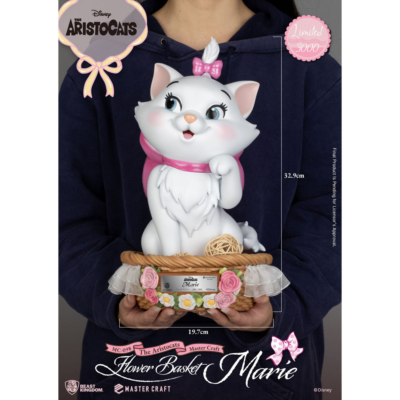 Produktbild Aristocats Master Craft Statue Flower Basket Marie 32 cm