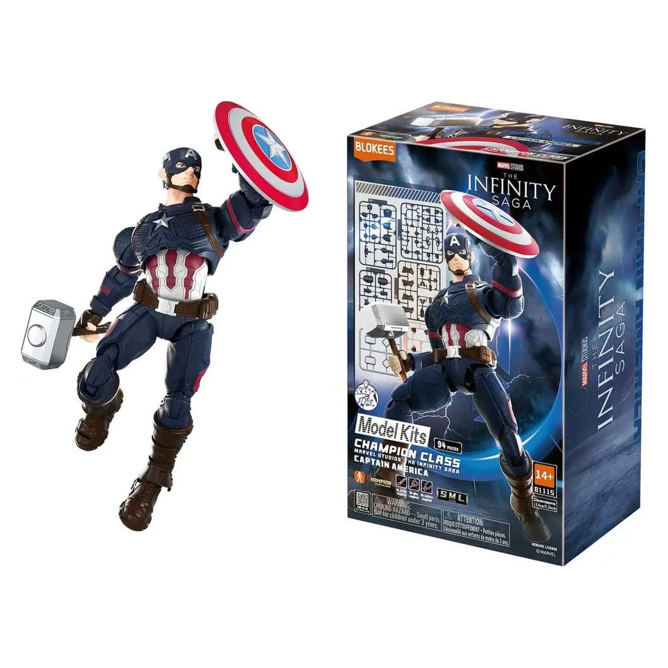 Produktbild Marvel Blokees Bausatz Captain America