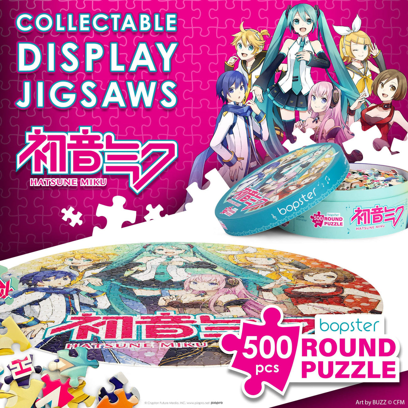 Produktbild Hatsune Miku Jigsaw Puzzle Rund 500 Teile