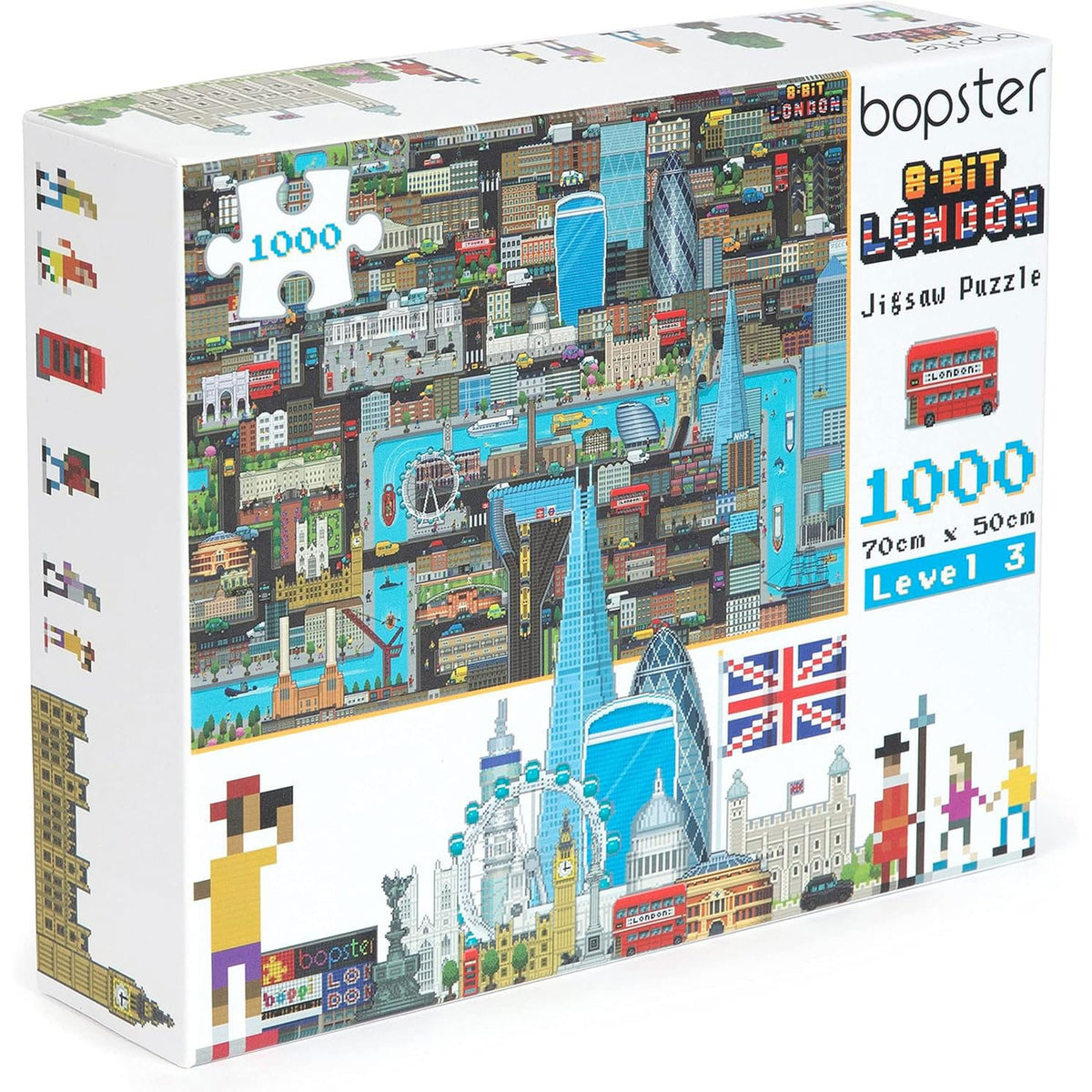 Produktbild 8-Bit Pixel Puzzle London Level 3 1000 Teile