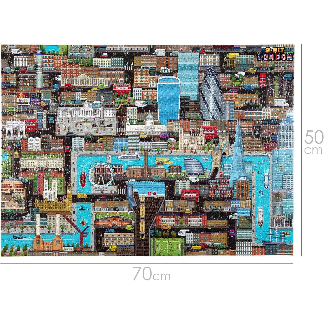 Produktbild 8-Bit Pixel Puzzle London Level 3 1000 Teile