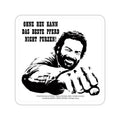 Produktbild Bud Spencer Bierdeckel aus Blech Faust Pferd 10 x 10 cm