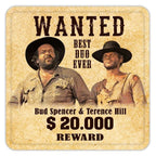 Produktbild Bud Spencer & Terence Hill Bierdeckel aus Blech Wanted 10 x