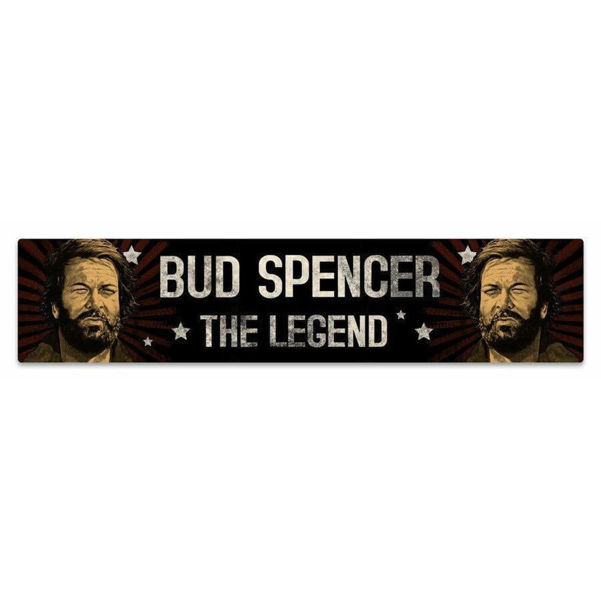 Produktbild Bud Spencer Blechschild mit Magnet The Legend 16 x 3,5 cm