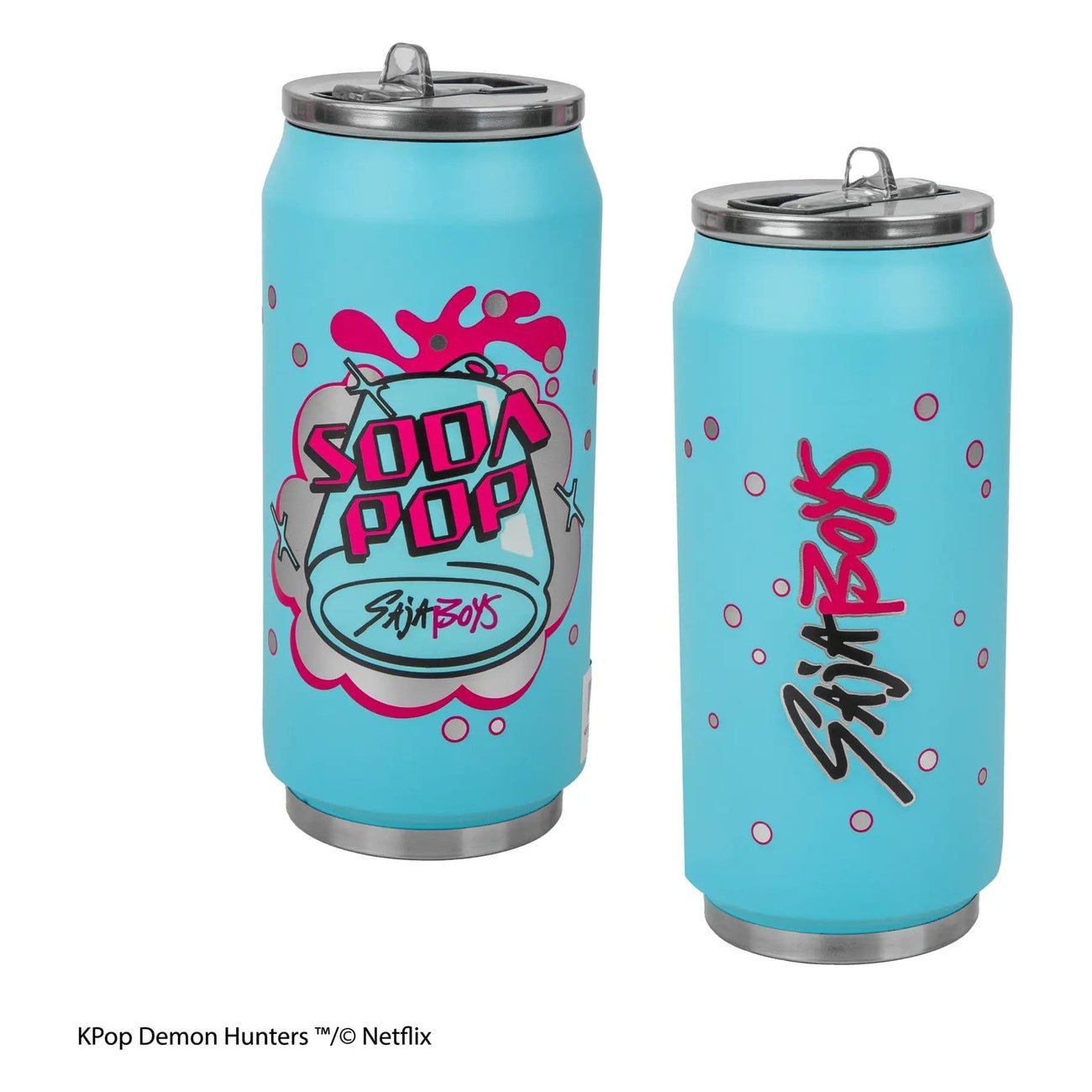 Produktbild KPop Demon Hunters Thermobecher mit Strohhalm Soda Pop Can