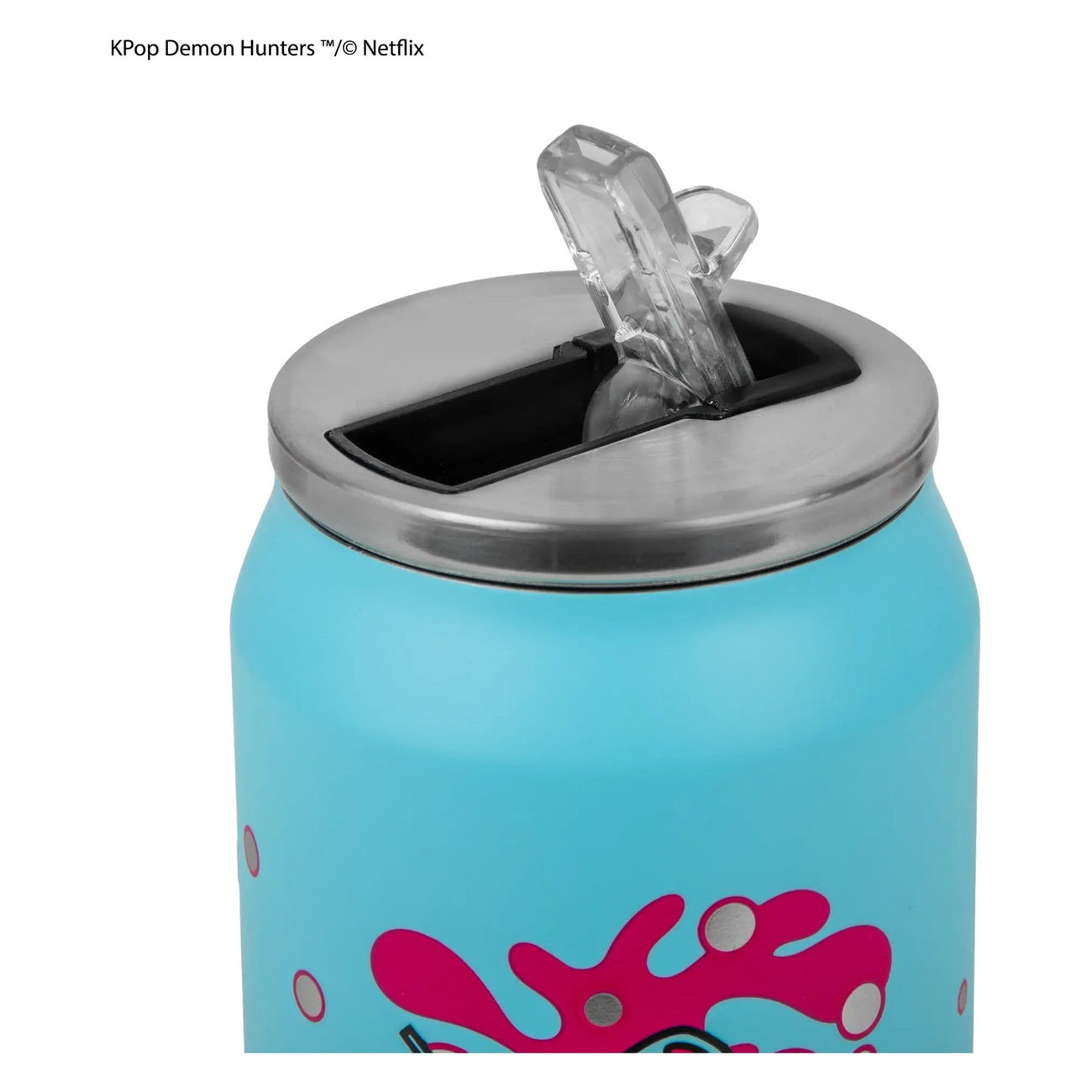 Produktbild KPop Demon Hunters Thermobecher mit Strohhalm Soda Pop Can