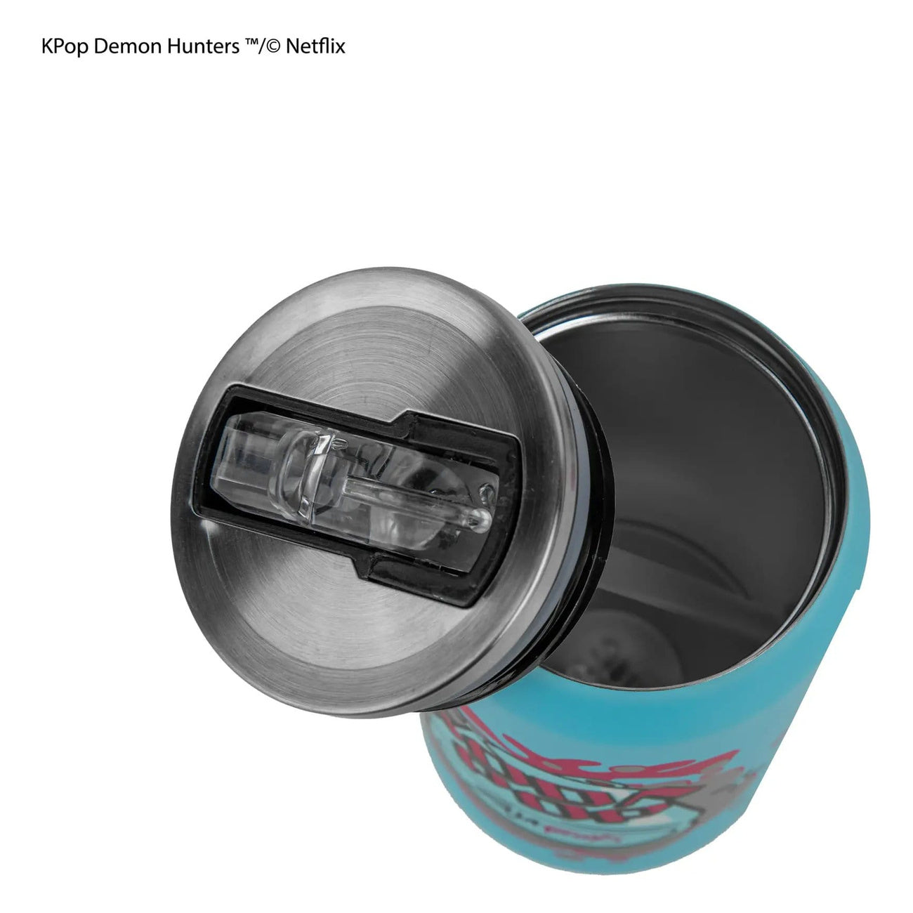 Produktbild KPop Demon Hunters Thermobecher mit Strohhalm Soda Pop Can