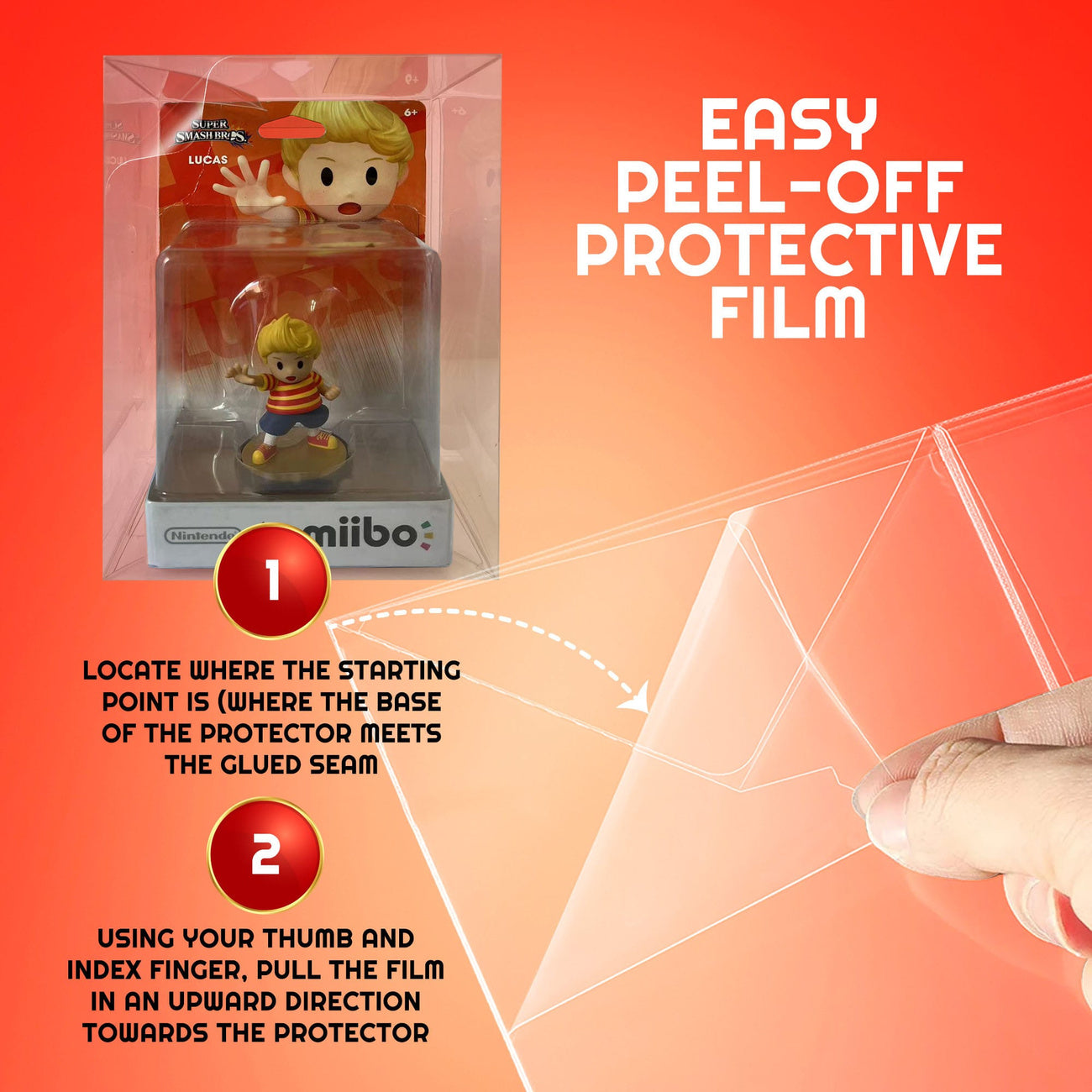 Produktbild PET Gehäuse 10er-Pack für Amiibo Figuren