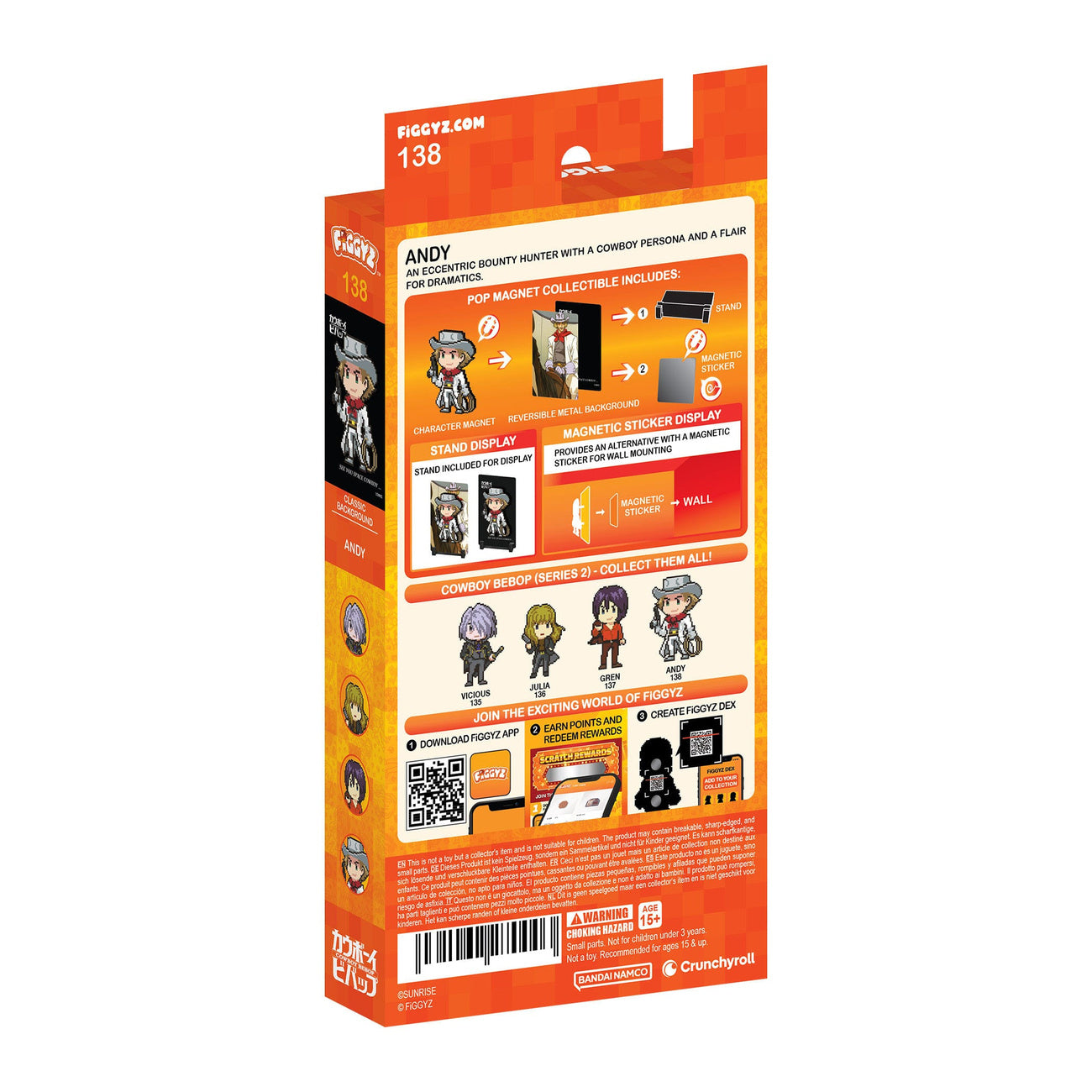 Produktbild Cowboy Bebop FiGGYZ Magnet-Sammelfigur Andy 11 cm