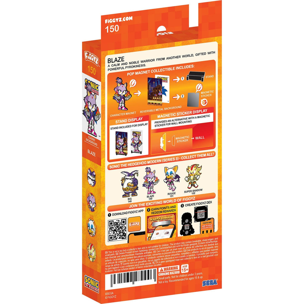 Produktbild Sonic the Hedgehog (Modern) FiGGYZ Magnet-Sammelfigur Blaze