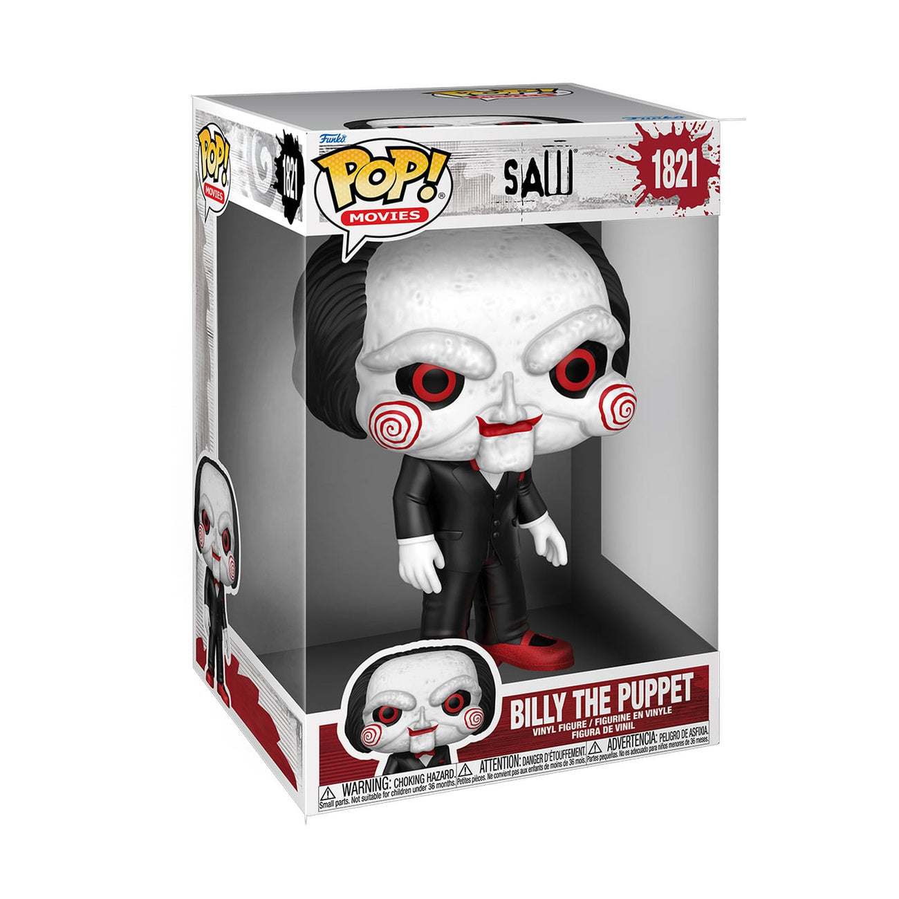 Produktbild Saw Super Sized Jumbo POP! Movies Vinyl Figur Billy the