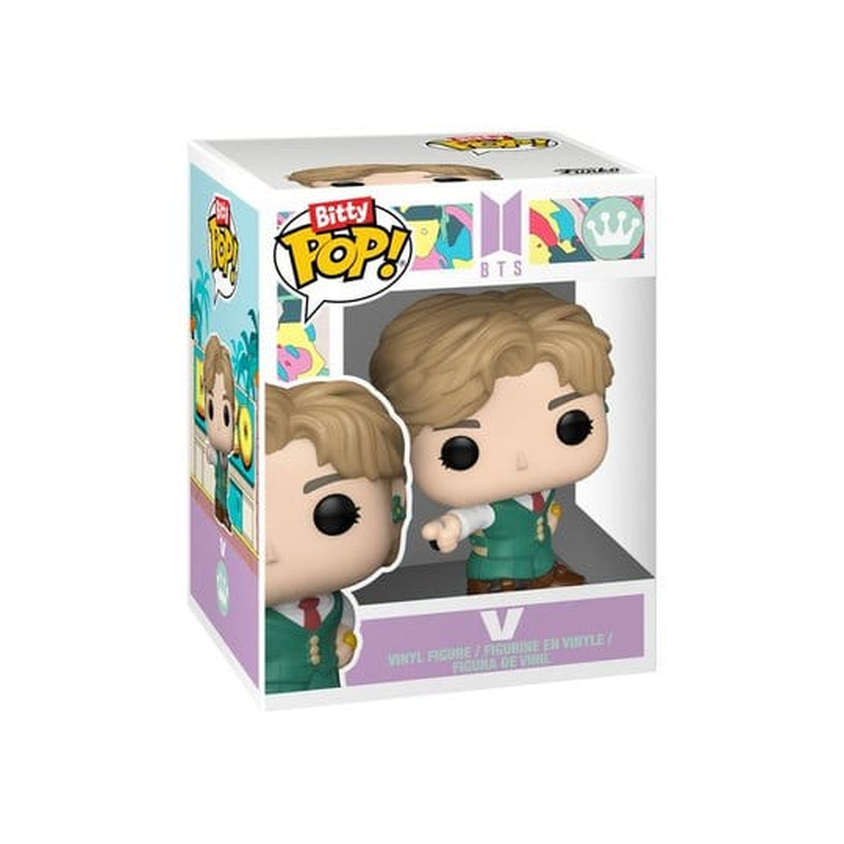 Produktbild BTS Bitty POP! Stages Vinyl Figuren V (Dynamite) 2,5 cm