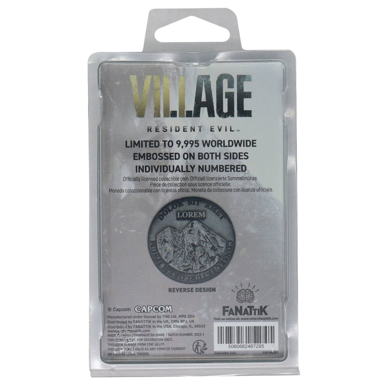 Produktbild Resident Evil VIII Sammelmünze Currency Limited Edition
