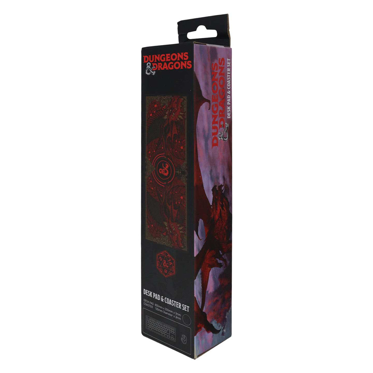 Produktbild Dungeons & Dragons Schreibtischunterlage & Untersetzer Set