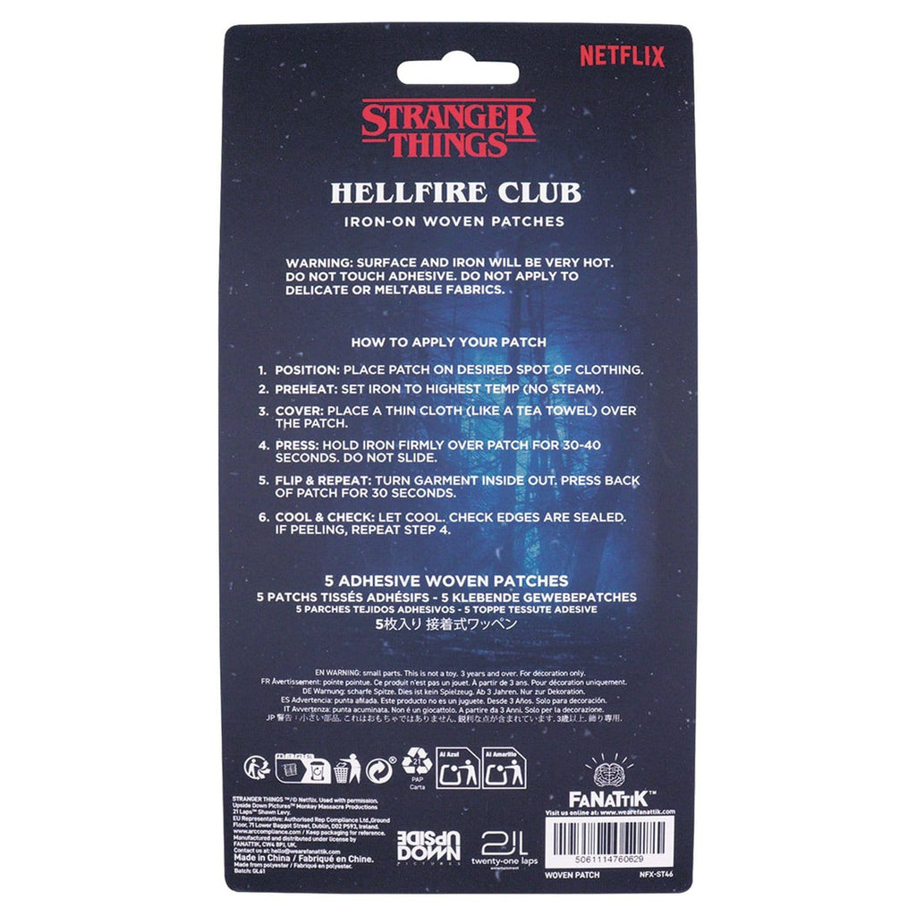 Produktbild Stranger Things Stoffaufnäher 5er-Pack