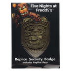 Produktbild Five Nights at Freddys Replik Security Badge Antique Brass