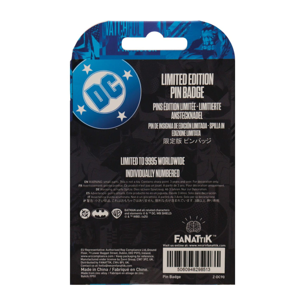 Produktbild DC Comics Ansteck-Pin Batman Gotham City Guardian Limited
