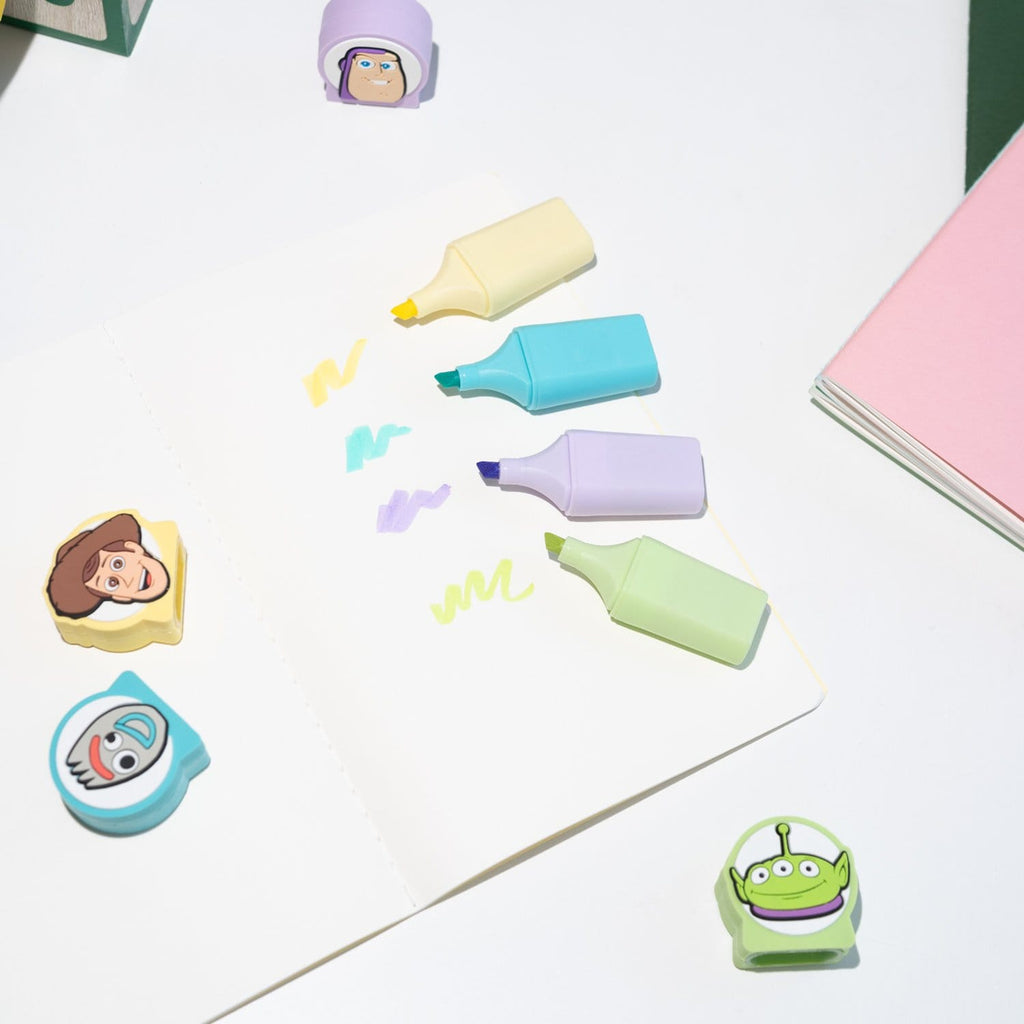 Produktbild Toy Story Textmarker mit Toppern 4er Set