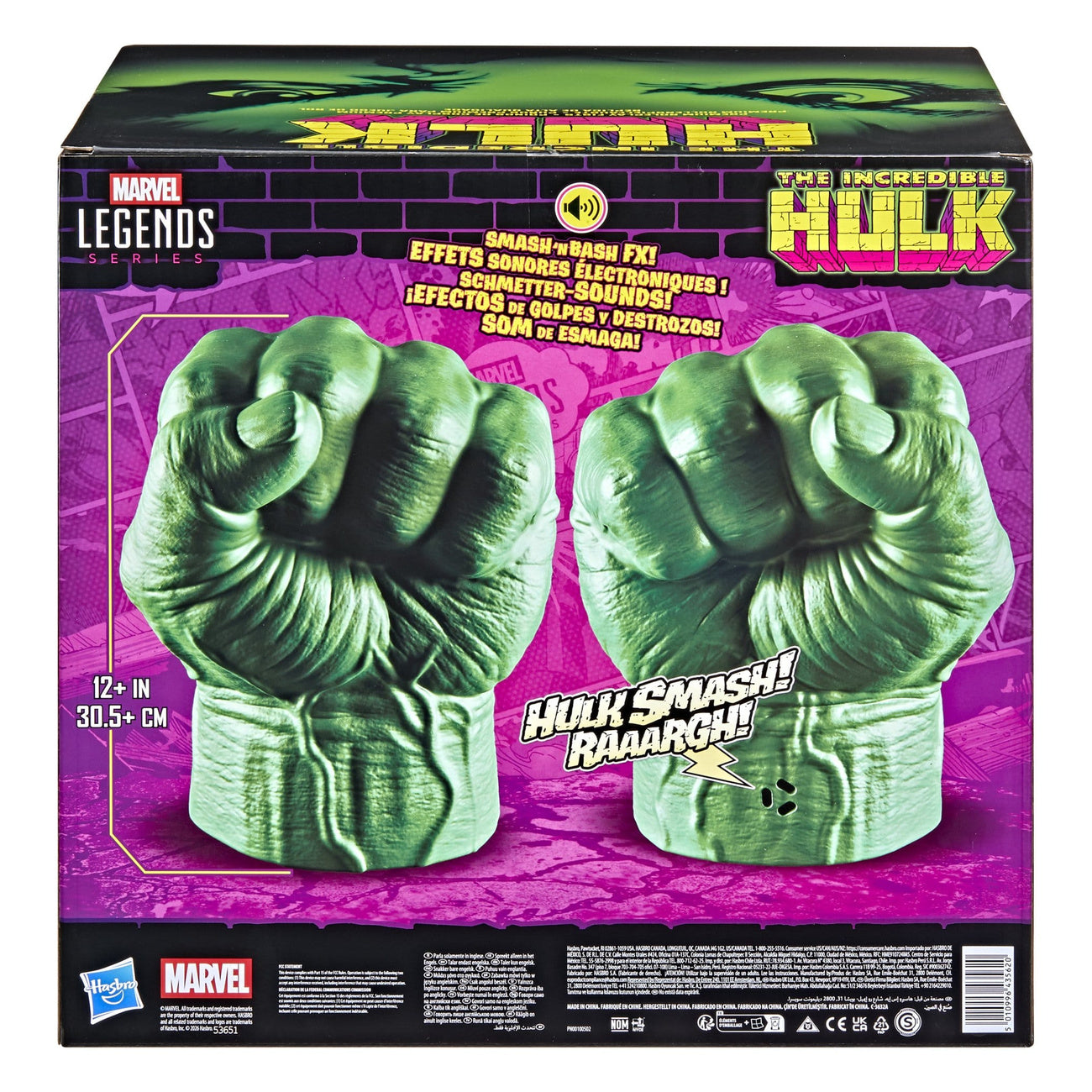 Produktbild The Incredible Hulk Marvel Legends Premium Roleplay-Fäuste
