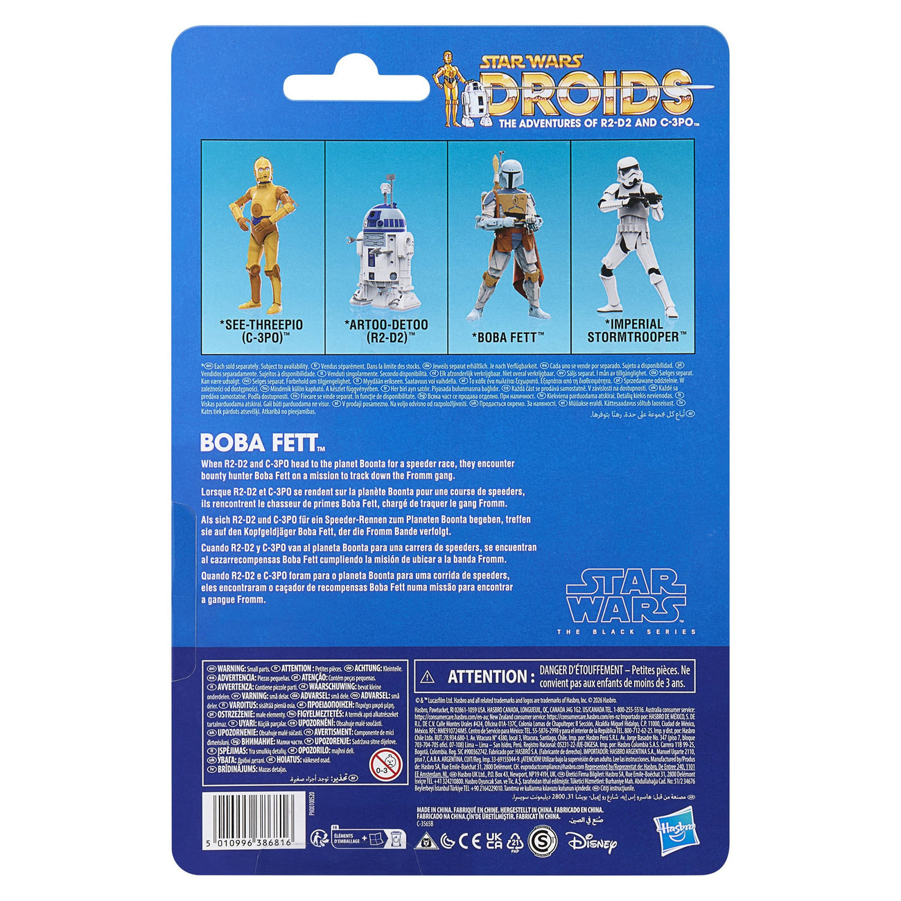 Produktbild Star Wars: Droids Black Series Actionfigur Boba Fett 15 cm