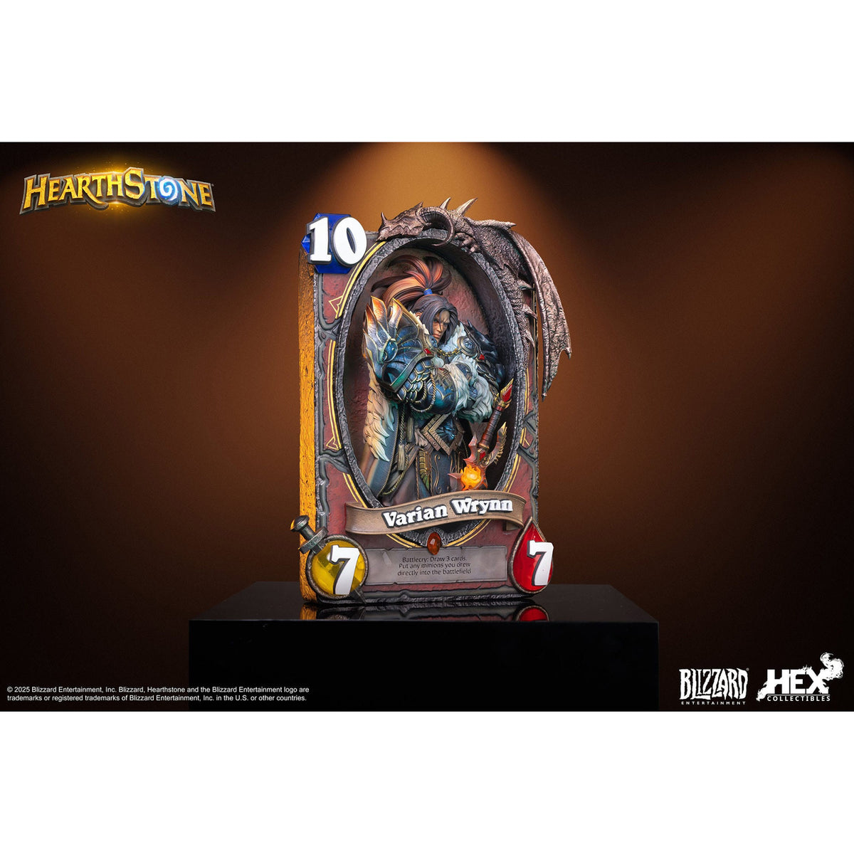 Produktbild Hearthstone 3D Art Frame Statue Varian Wrynn 31 cm