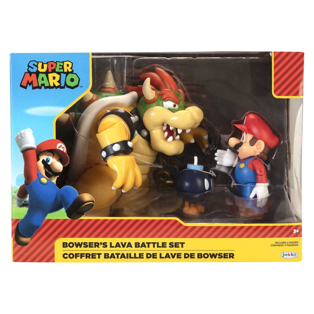 Product image World of Nintendo Action Figures 3-Pack Mario vs. Bowser