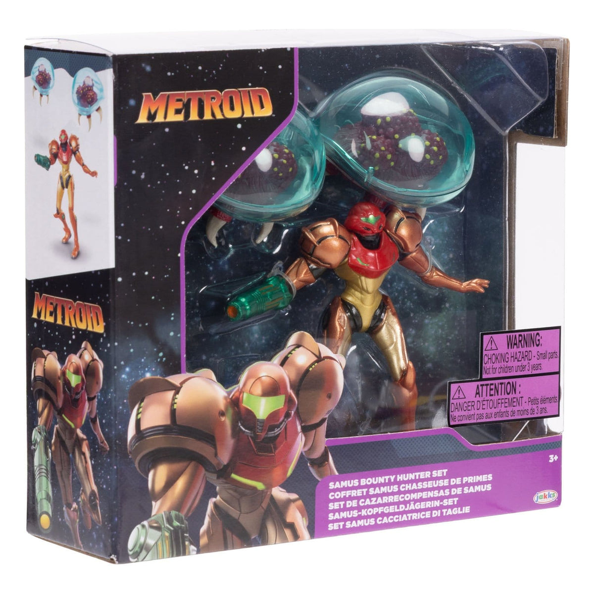 Produktbild World of Nintendo Metroid Minifiguren 3er-Pack Samus Bounty
