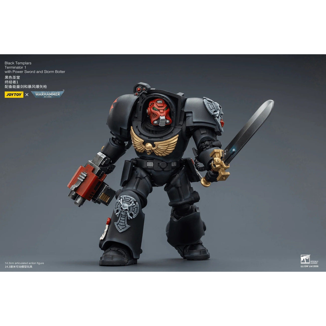 Produktbild Warhammer 40,000 Actionfigur Black Templars Terminator 1