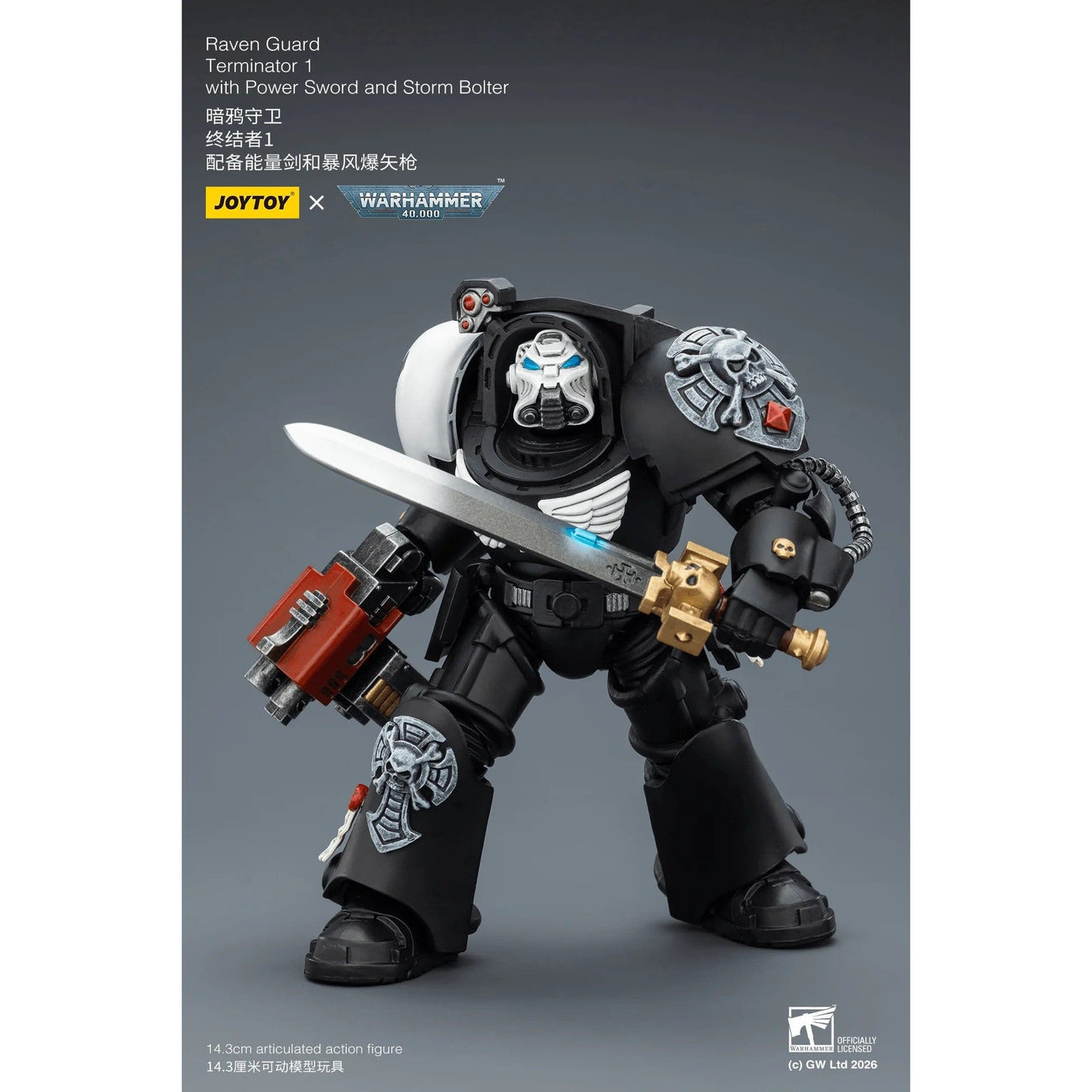 Produktbild Warhammer 40,000 Actionfigur Raven Guard Terminator 1 with