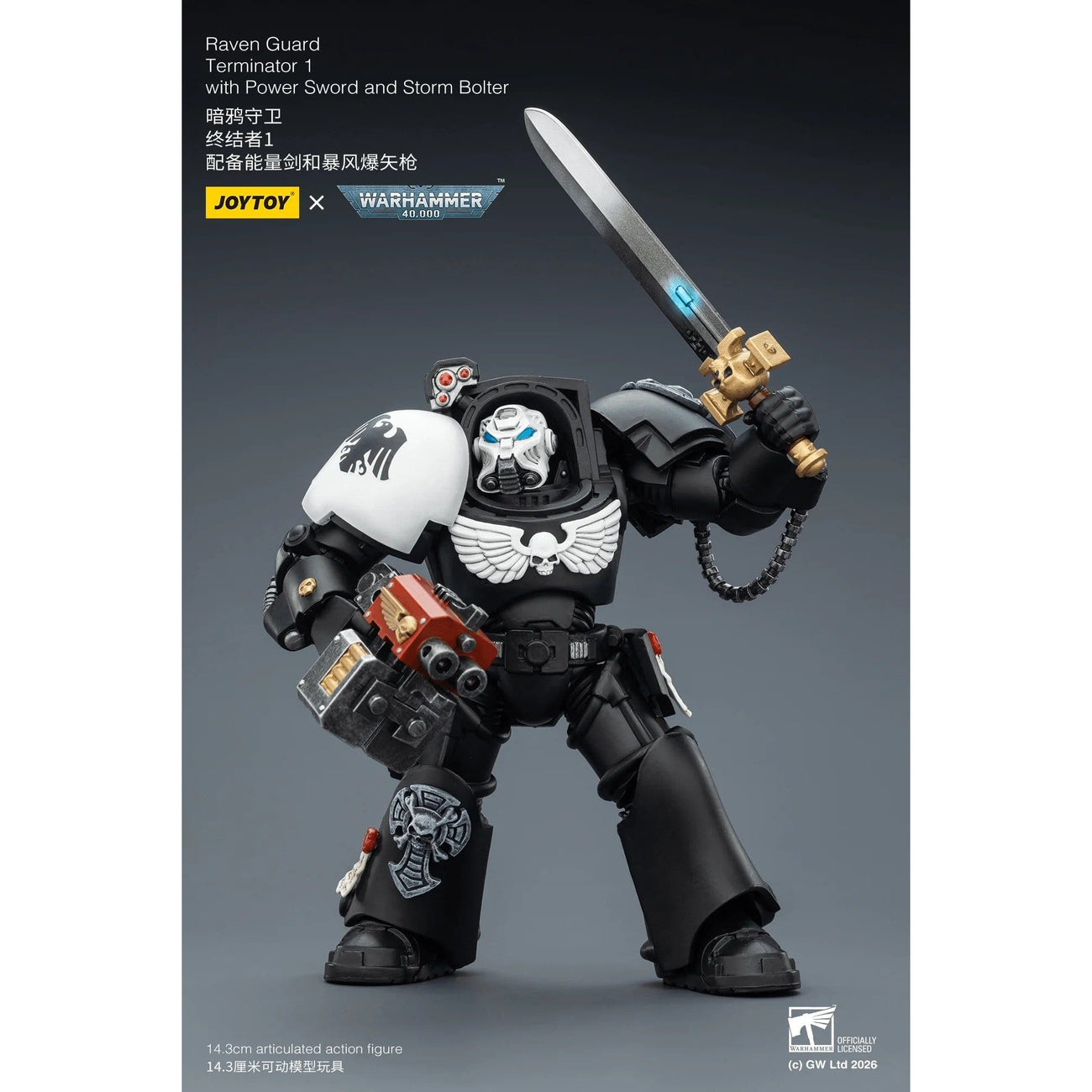 Produktbild Warhammer 40,000 Actionfigur Raven Guard Terminator 1 with