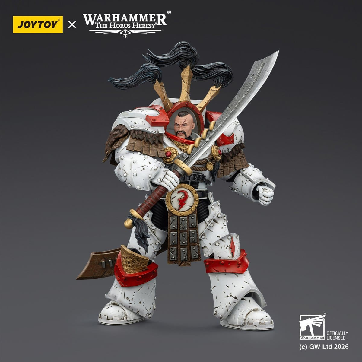 Produktbild Warhammer 40,000 Actionfigur White Scars Legion Praetor in