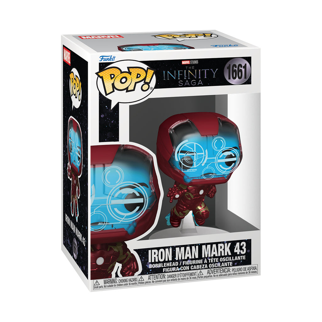 Produktbild Marvel Infinity - Iron Man Mark 43 Funko Pop Wackelkopf-Figur