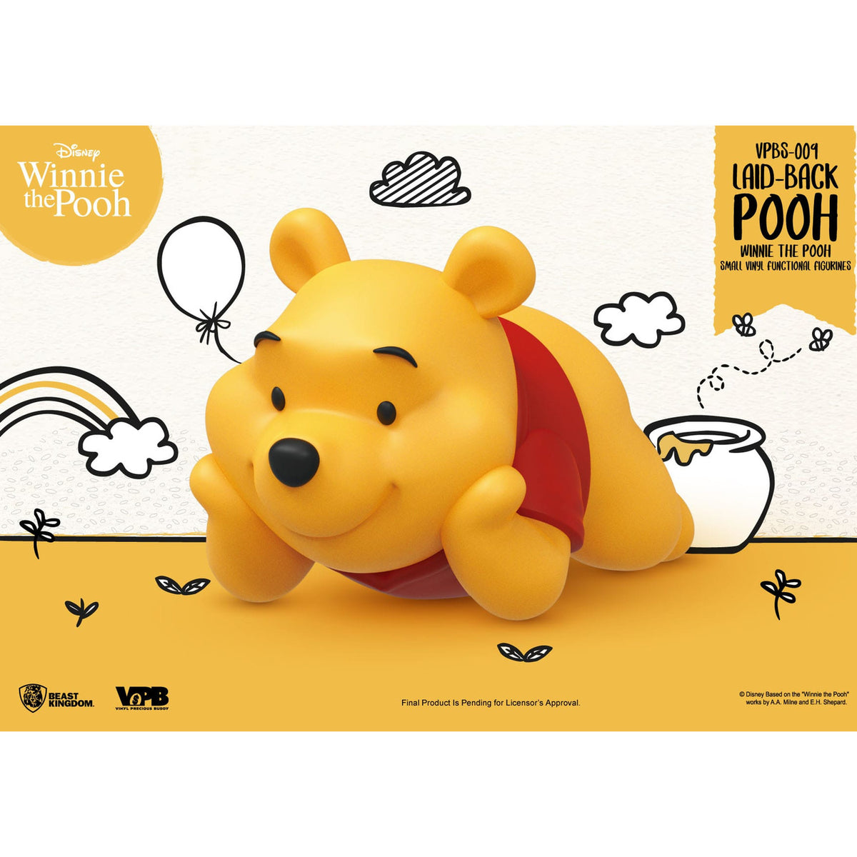 Product image Winnie the Pooh Small Vinyl Money Box Lying Winnie 17 cm