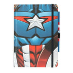 Produktbild Marvel Captain America Premium Notizbuch mit Stift Uniform