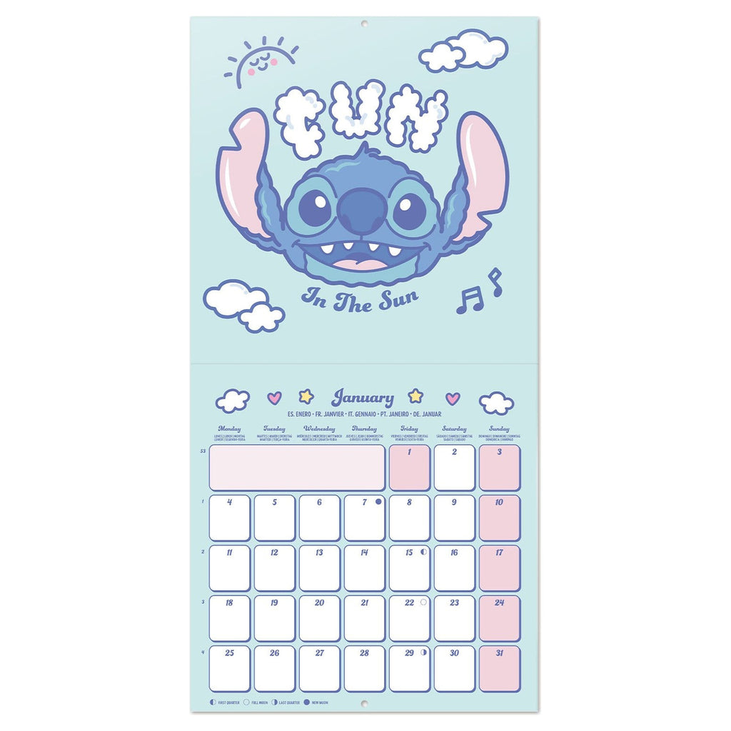 Produktbild Disney Stitch Wandkalender 2027 30 x 30 cm