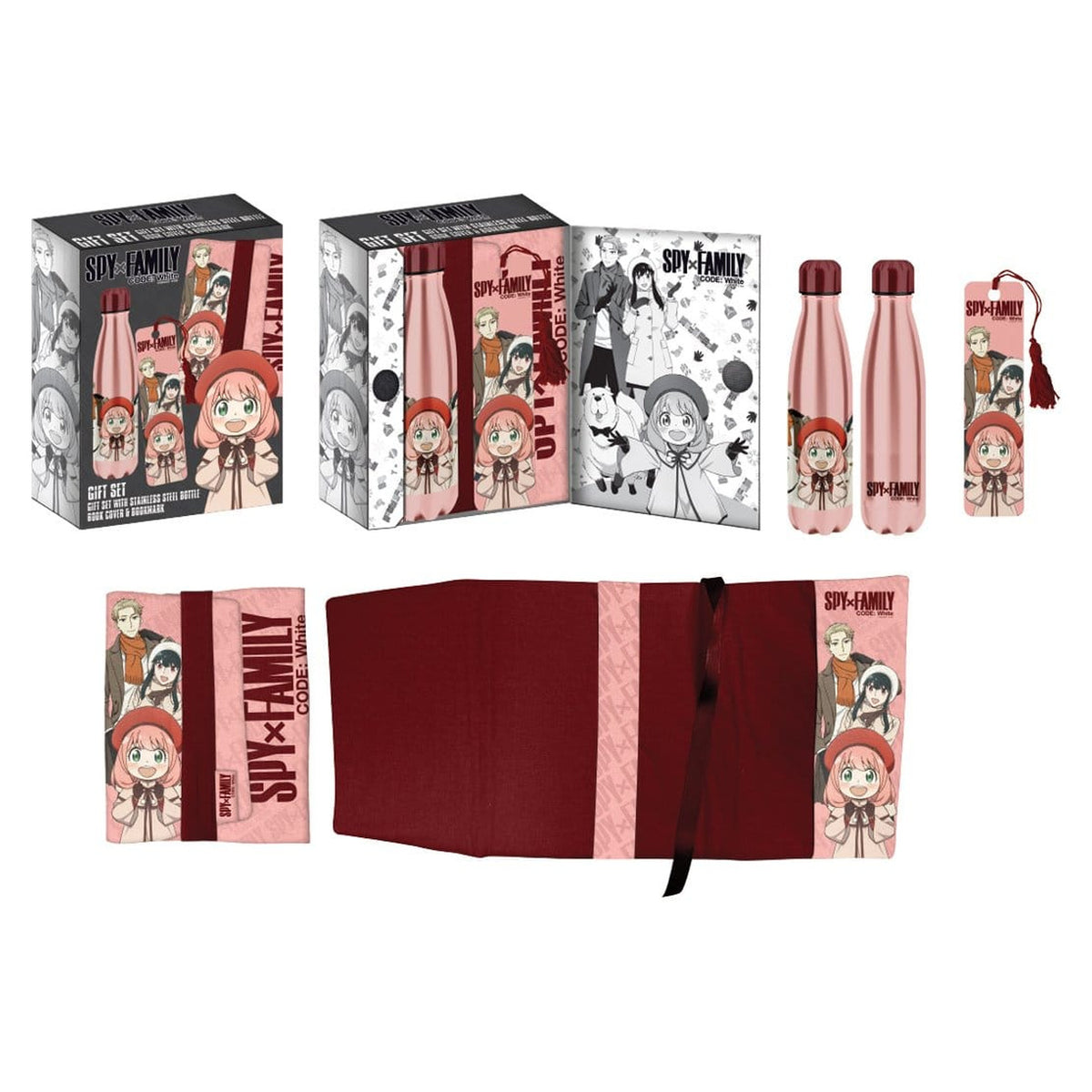 Produktbild Spy x Family Stahlflasche, Sticker, Buchumschlag