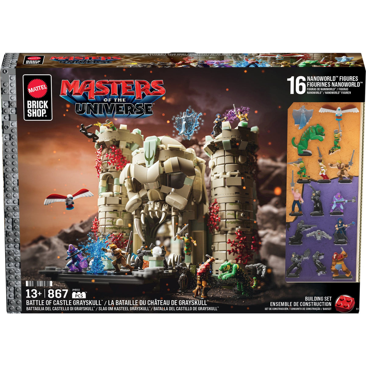 Produktbild Masters of the Universe Mattel Brick Shop Bauset Castle