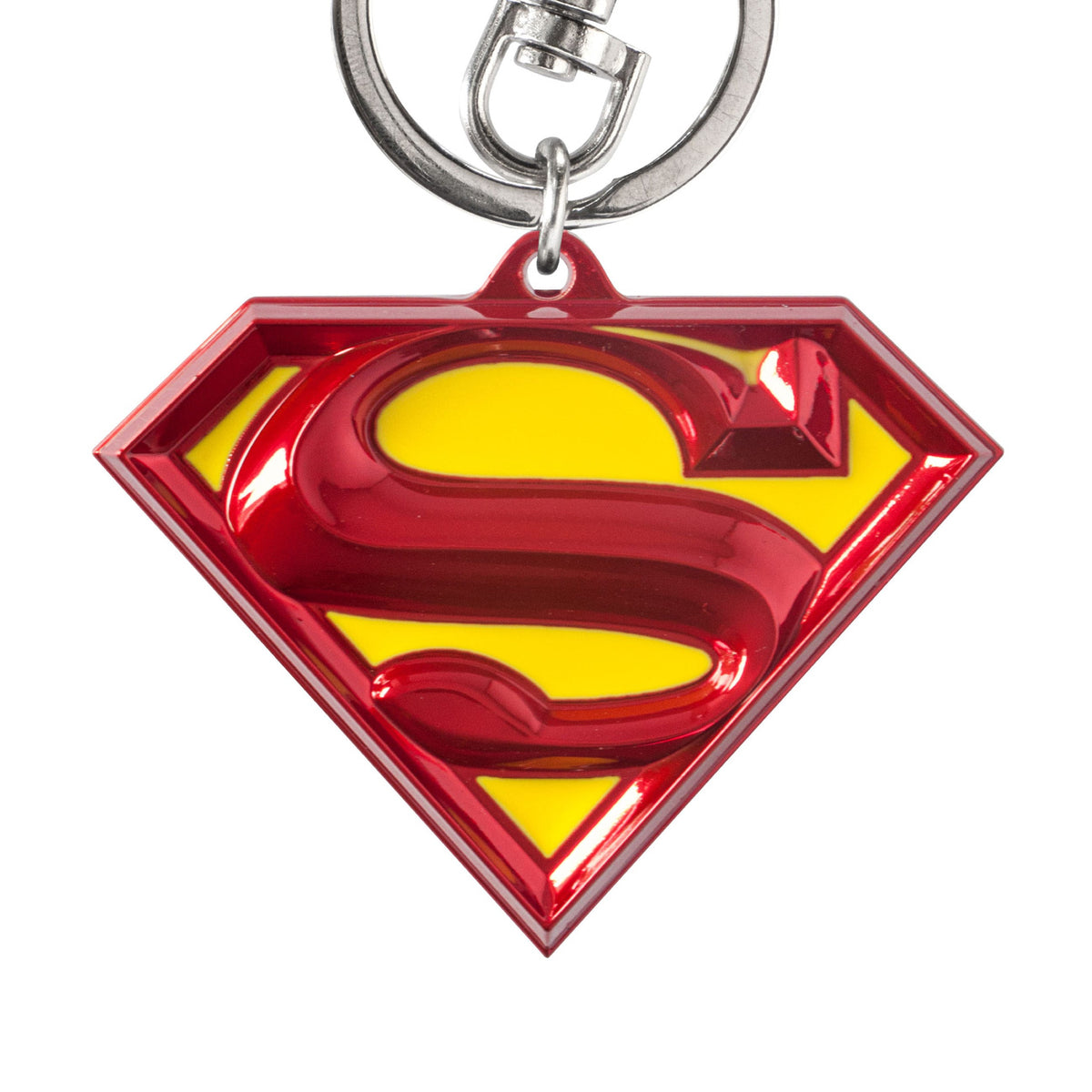 Produktbild DC Zinn-Schlüsselanhänger Superman Logo bunt