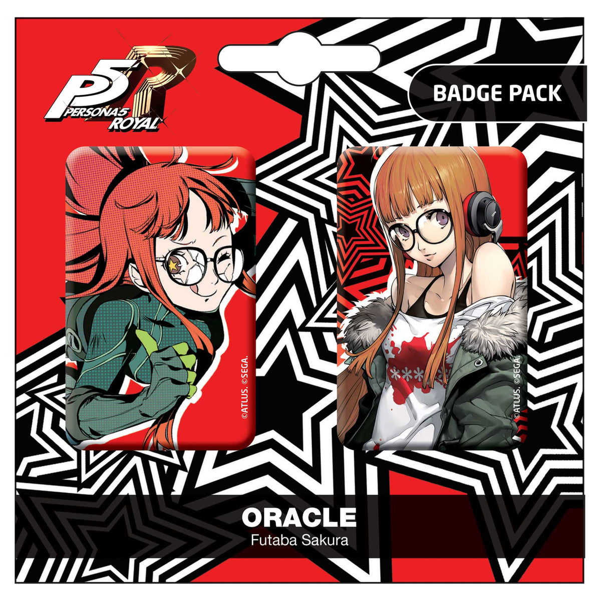 Produktbild Persona 5 Royal Ansteck-Buttons Doppelpack Oracle / Futaba