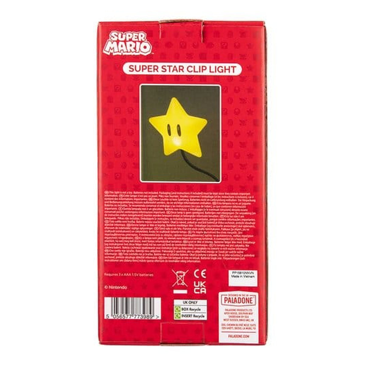 Produktbild Super Mario Leuchte Super Star Clip 33 cm