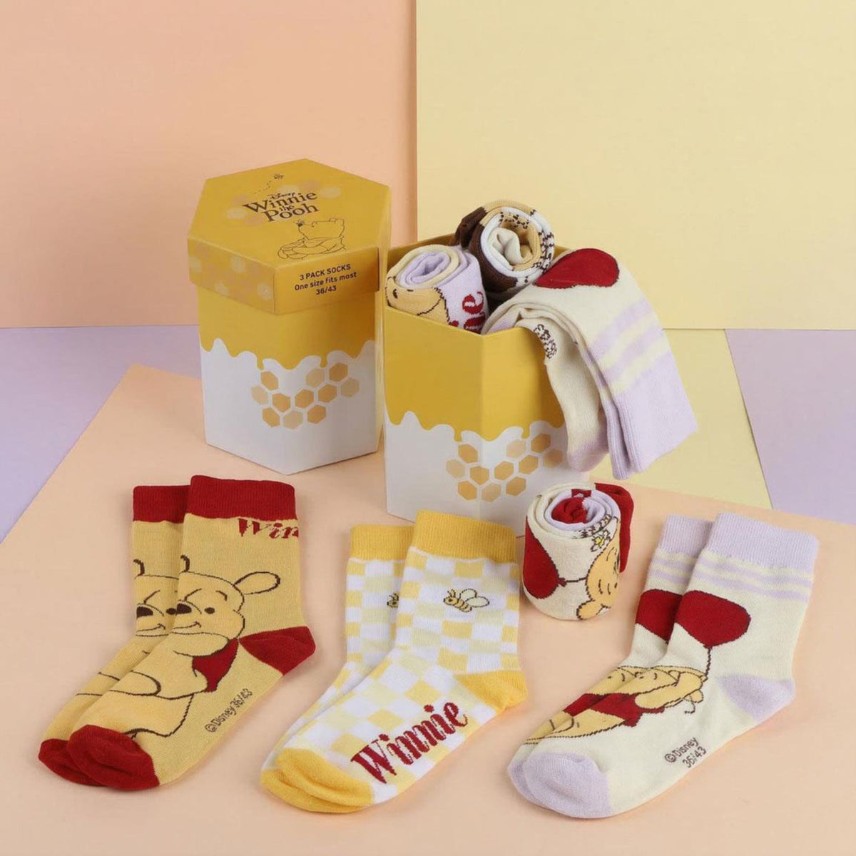 Produktbild Winnie Puuh - Socken 3er Set